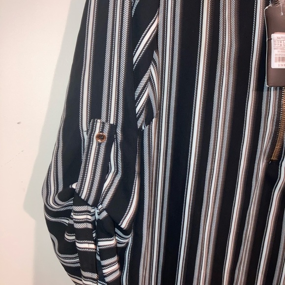 Pinstripe Boho Blouse - Picture 2 of 5